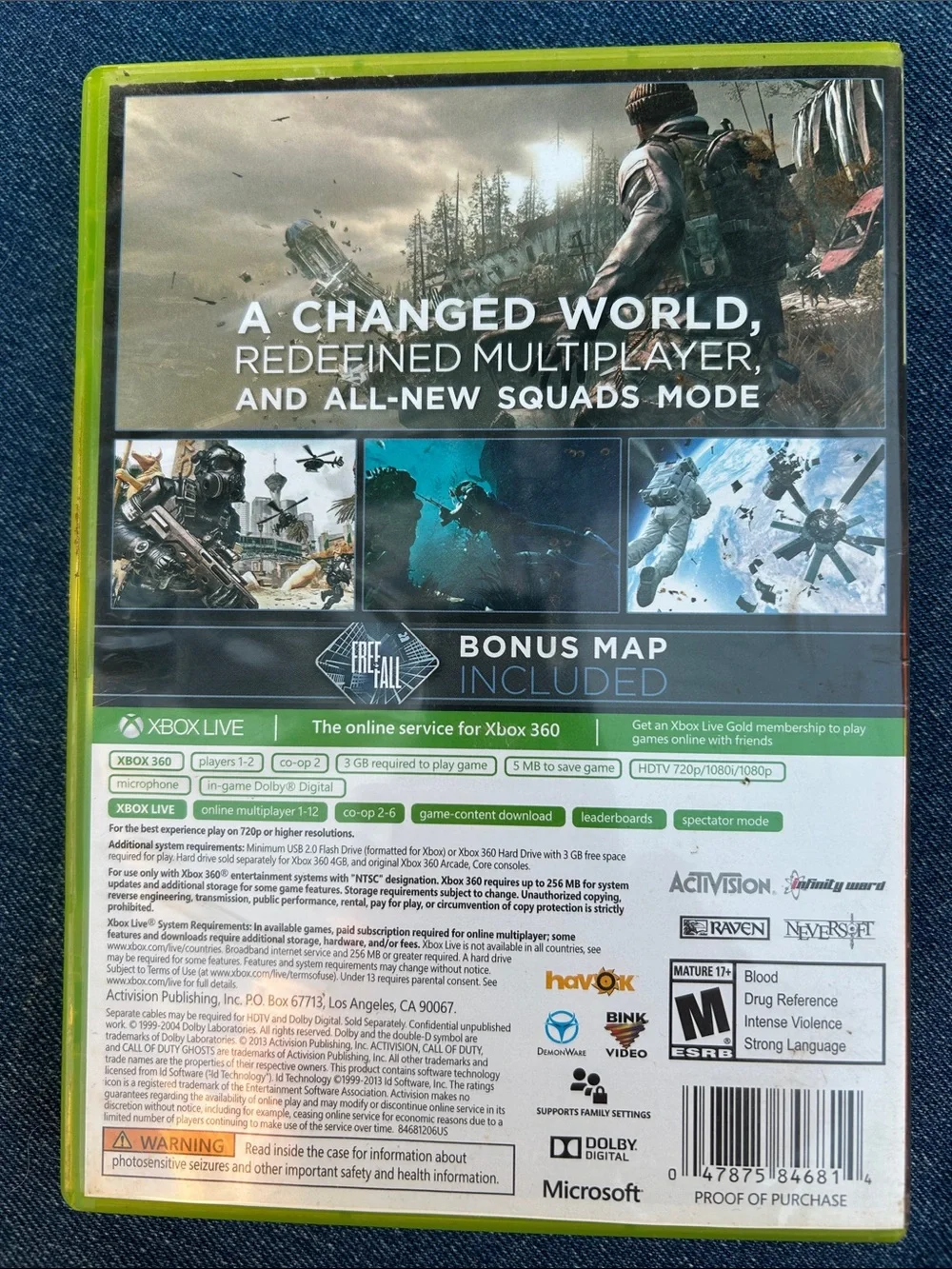 Game Bundle /Call of Duty: Ghosts & Advanced Warfare - Green Cases